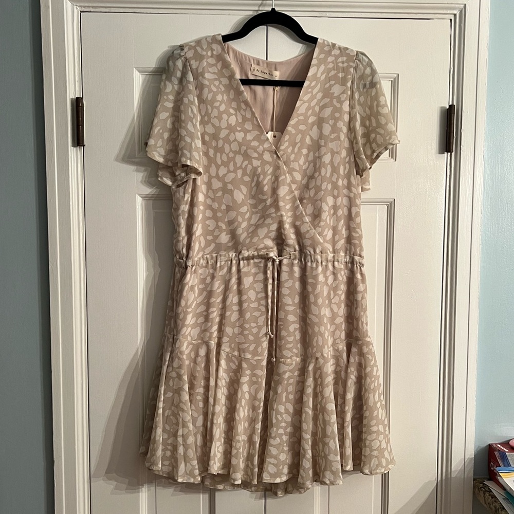 By Together Printed Chiffon Wrap Dress Women’s M
